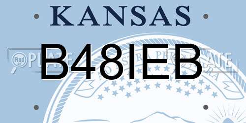 B48IEB Kansas License Plate