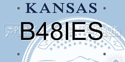 B48IES Kansas License Plate