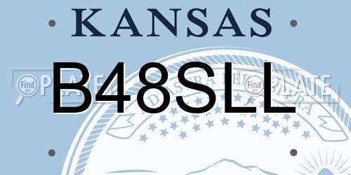 B48SLL Kansas License Plate