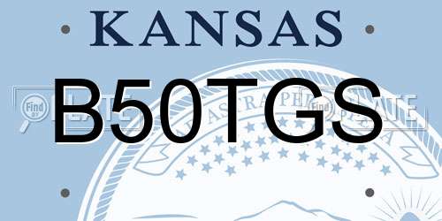 B50TGS Kansas License Plate