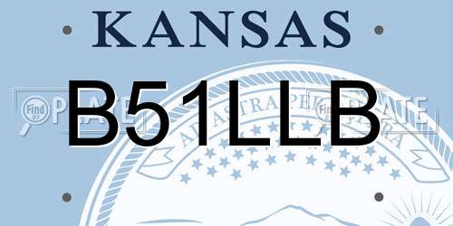 B51LLB Kansas License Plate