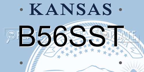 B56SST Kansas License Plate
