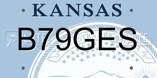B79GES Kansas License Plate