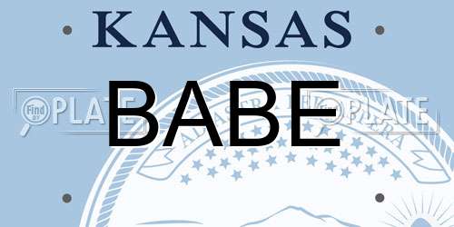 BABE Kansas License Plate