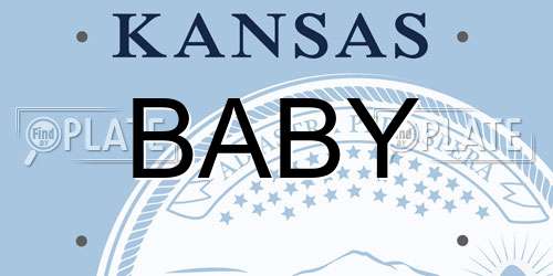 BABY Kansas License Plate