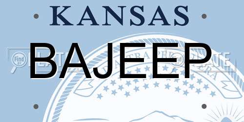 BAJEEP Kansas License Plate
