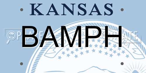 BAMPH Kansas License Plate