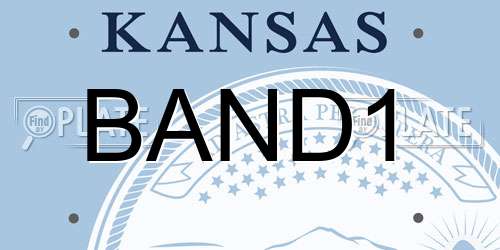 BAND1 Kansas License Plate
