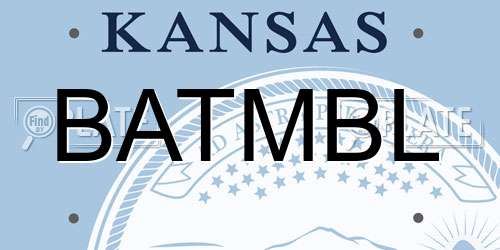 BATMBL Kansas License Plate