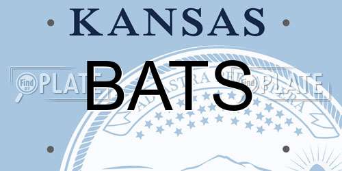 BATS Kansas License Plate