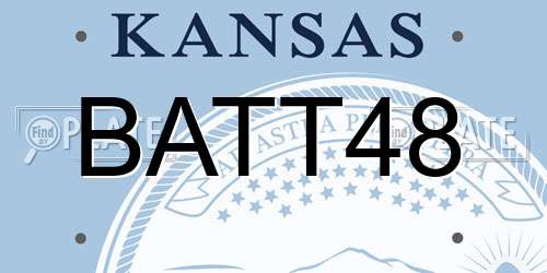 BATT48 Kansas License Plate