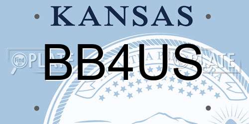 BB4US Kansas License Plate