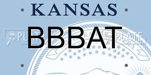 BBBAT Kansas License Plate