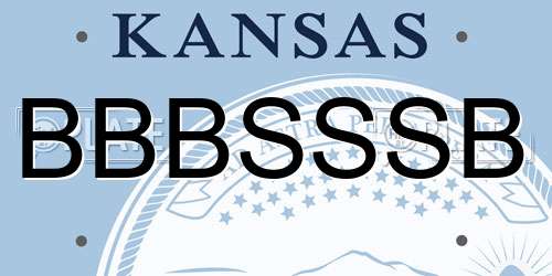 BBBSSSB Kansas License Plate