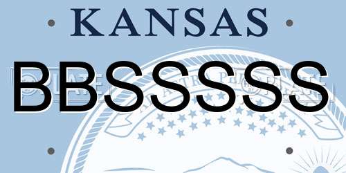 BBSSSSS Kansas License Plate