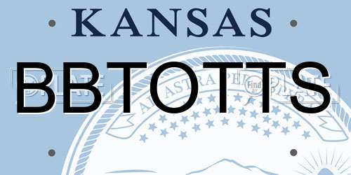 BBTOTTS Kansas License Plate