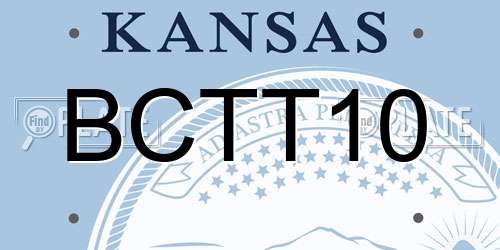 BCTT10 Kansas License Plate