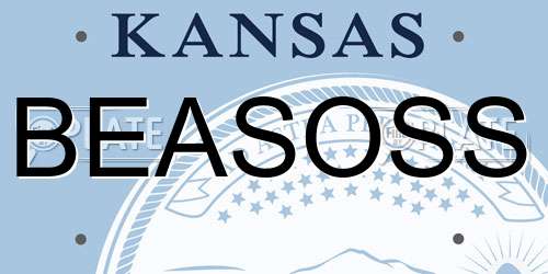 BEASOSS Kansas License Plate