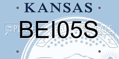 BEI05S Kansas License Plate