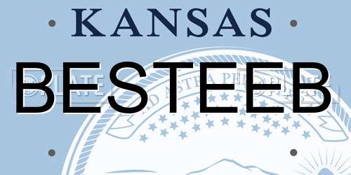BESTEEB Kansas License Plate