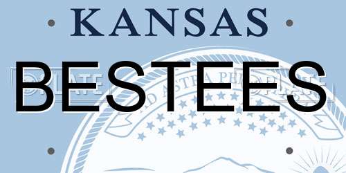 BESTEES Kansas License Plate