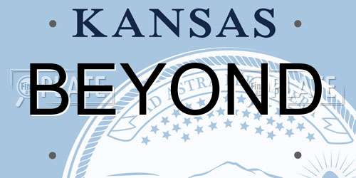 BEYOND Kansas License Plate