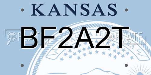 BF2A2T Kansas License Plate