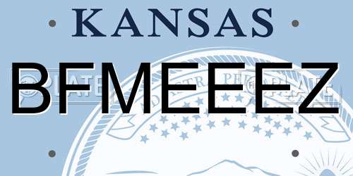 BFMEEEZ Kansas License Plate