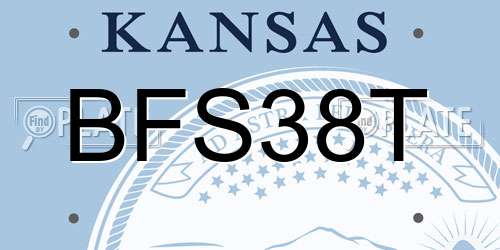BFS38T Kansas License Plate