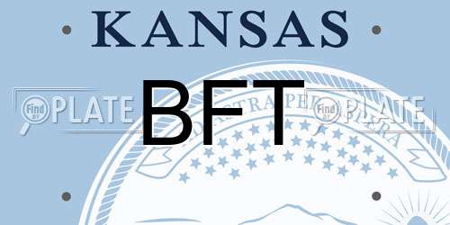 BFT Kansas License Plate