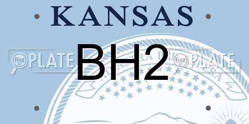 BH2 Kansas License Plate