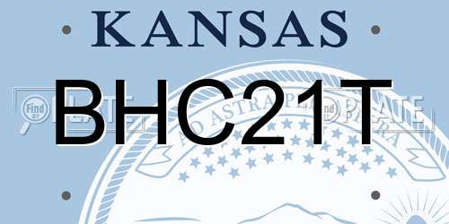 BHC21T Kansas License Plate