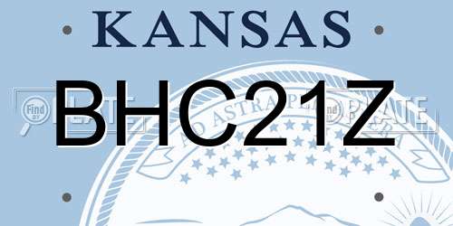 BHC21Z Kansas License Plate
