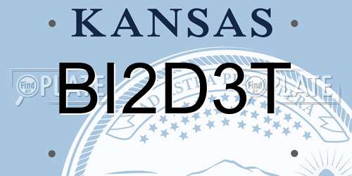 BI2D3T Kansas License Plate