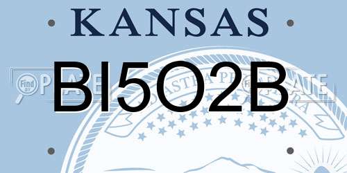 BI5O2B Kansas License Plate