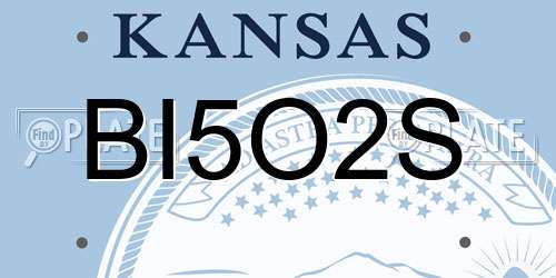 BI5O2S Kansas License Plate