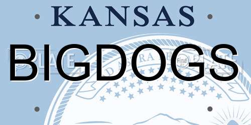 BIGDOGS Kansas License Plate