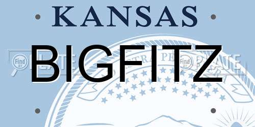 BIGFITZ Kansas License Plate