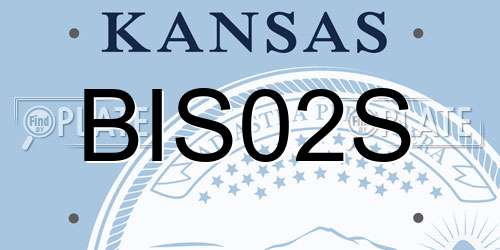 BIS02S Kansas License Plate