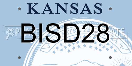BISD28 Kansas License Plate