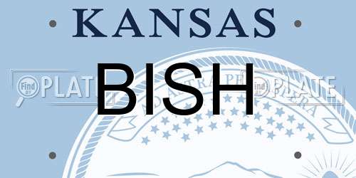 BISH Kansas License Plate