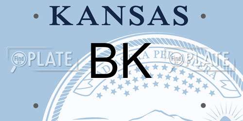 BK Kansas License Plate