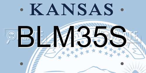 BLM35S Kansas License Plate