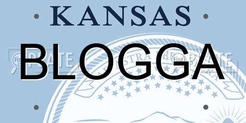 BLOGGA Kansas License Plate