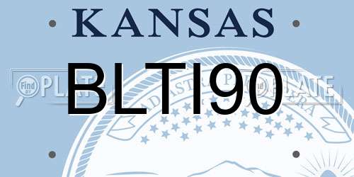 BLTI90 Kansas License Plate