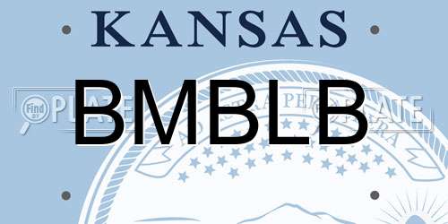BMBLB Kansas License Plate