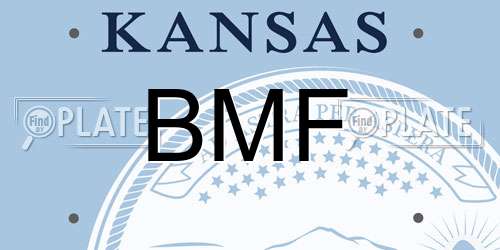 BMF Kansas License Plate