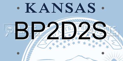 BP2D2S Kansas License Plate