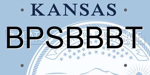 BPSBBBT Kansas License Plate