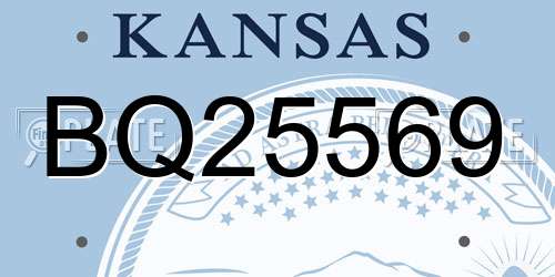 BQ25569 Kansas License Plate